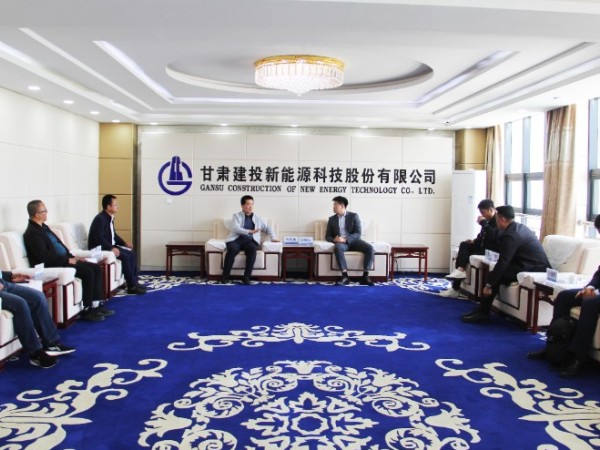 大連融科儲(chǔ)能技術(shù)發(fā)展有限公司、 山西雙凱新能源公司領(lǐng)導(dǎo)一行赴 甘肅建投新能源公司進(jìn)行業(yè)務(wù)洽談